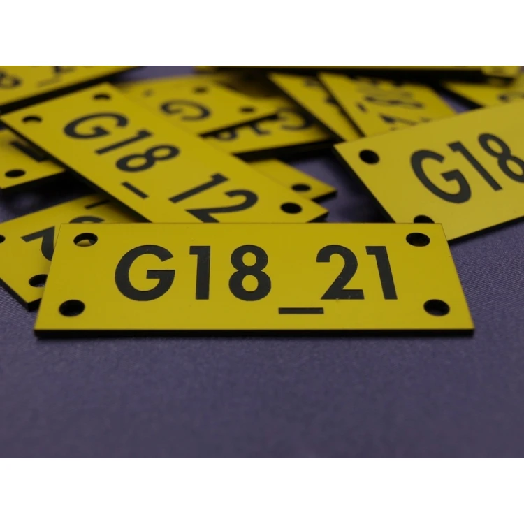 Cable marking plates - size: 70x30mm