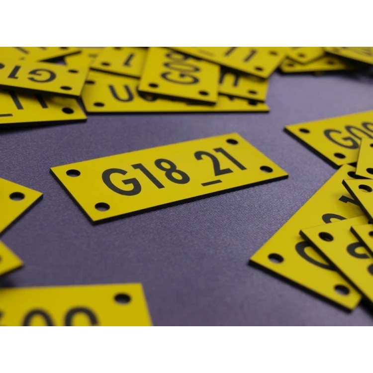 Cable marking plates - size: 70x30mm