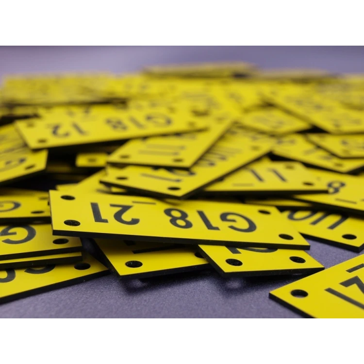 Cable marking plates - size: 70x30mm