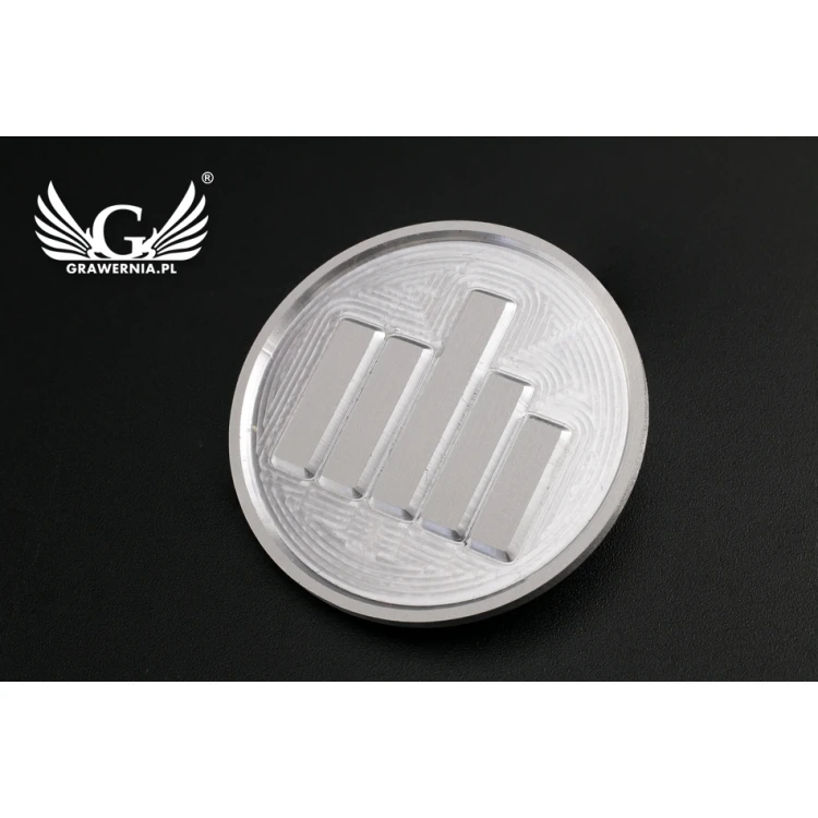 Custom Logo For Your Original Product - Deeply Engraved Plate - Size 37x37mm - TAB089