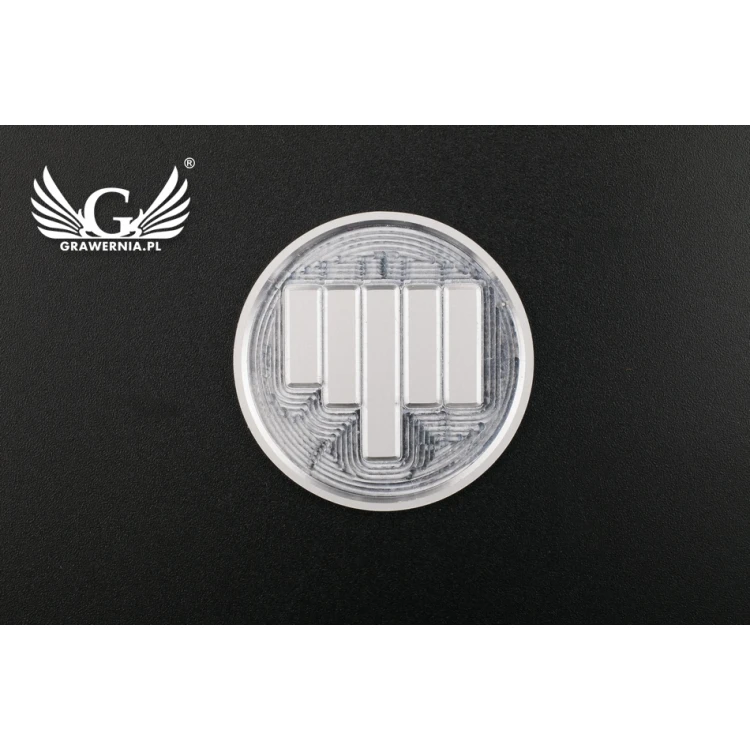 Custom Logo For Your Original Product - Deeply Engraved Plate - Size 37x37mm - TAB089