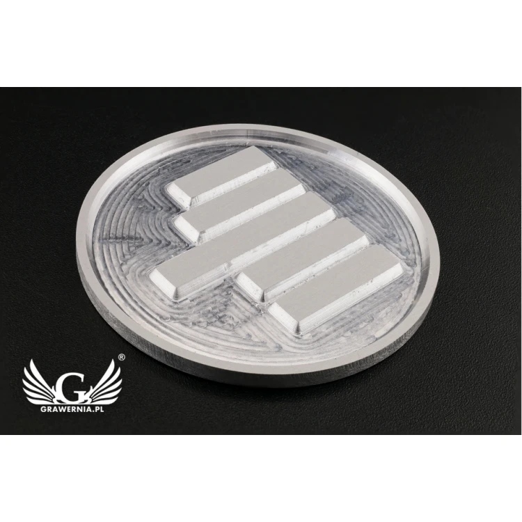 Custom Logo For Your Original Product - Deeply Engraved Plate - Size 37x37mm - TAB089