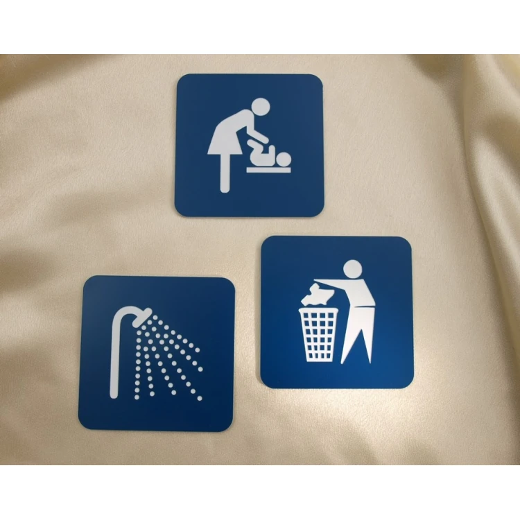 Graphic Plaques - Room and Corridor Signage with 80x80mm Plaques