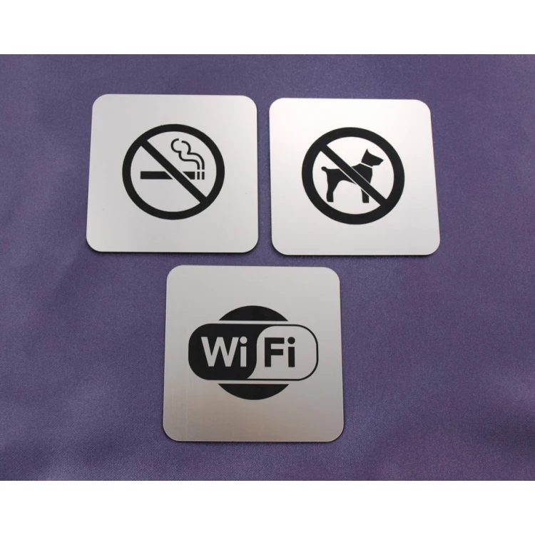 Graphic Plaques - Room and Corridor Signage with 80x80mm Plaques