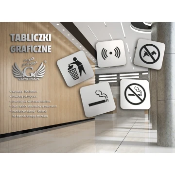 Graphic Plaques - Room and Corridor Signage with 80x80mm Plaques