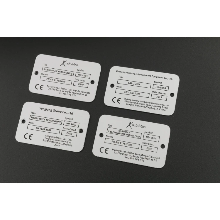 Engraved Aluply Aluminium Plate - Size 50x30mm - TAB063