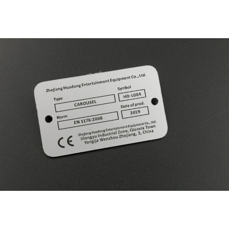 Engraved Aluply Aluminium Plate - Size 50x30mm - TAB063