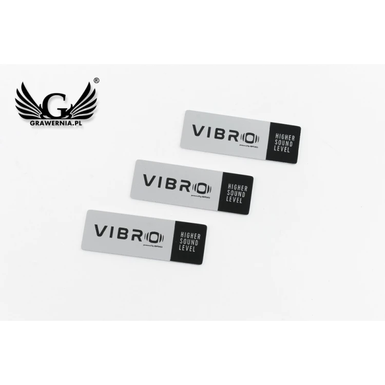 Engraved Aluply Aluminum Plates - Dimensions: 50x17mm - TAB103