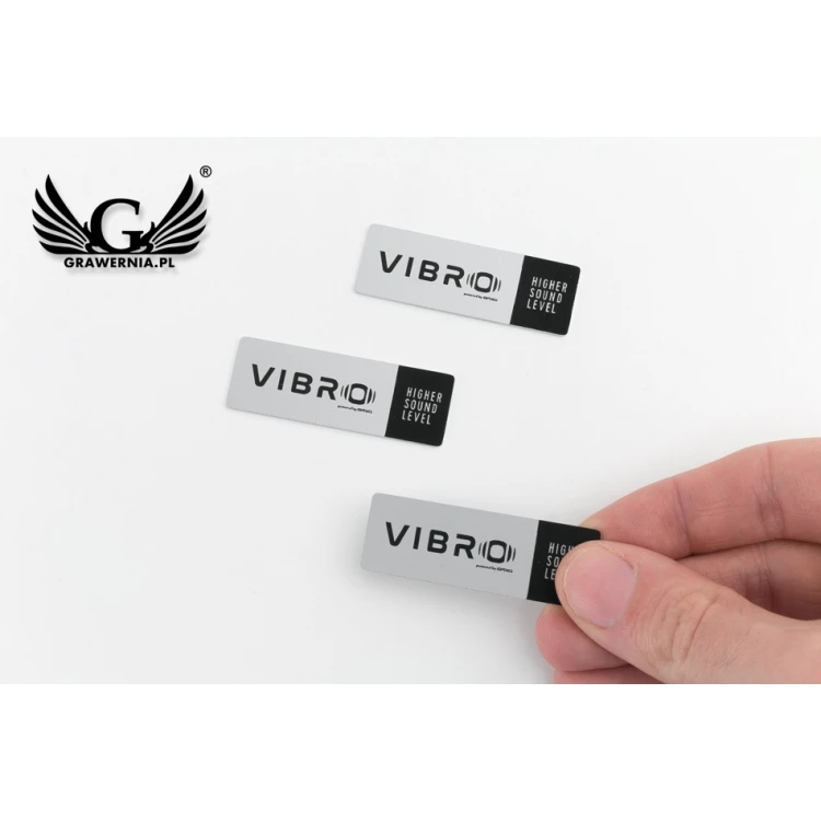 Engraved Aluply Aluminum Plates - Dimensions: 50x17mm - TAB103