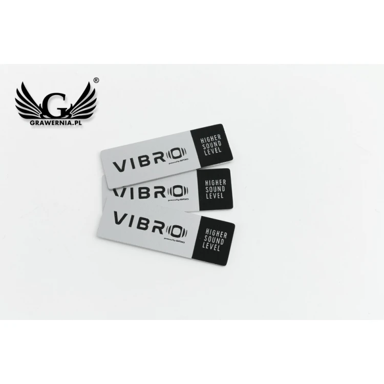 Engraved Aluply Aluminum Plates - Dimensions: 50x17mm - TAB103
