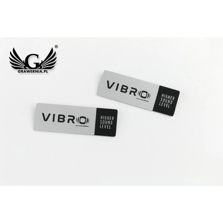 Engraved Aluply Aluminum Plates - Dimensions: 50x17mm - TAB103