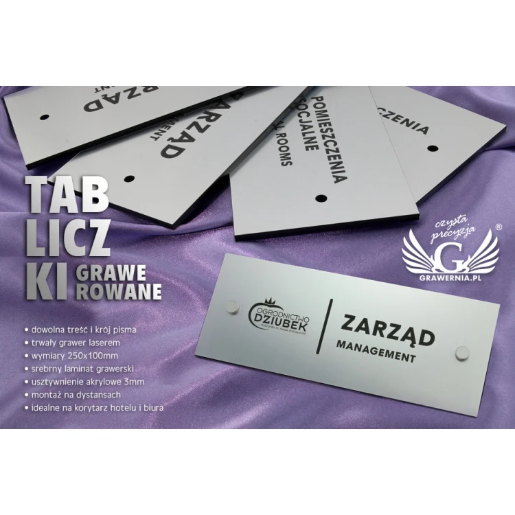 Information plaques for company and office - SZ091 - dim. 250x100mm