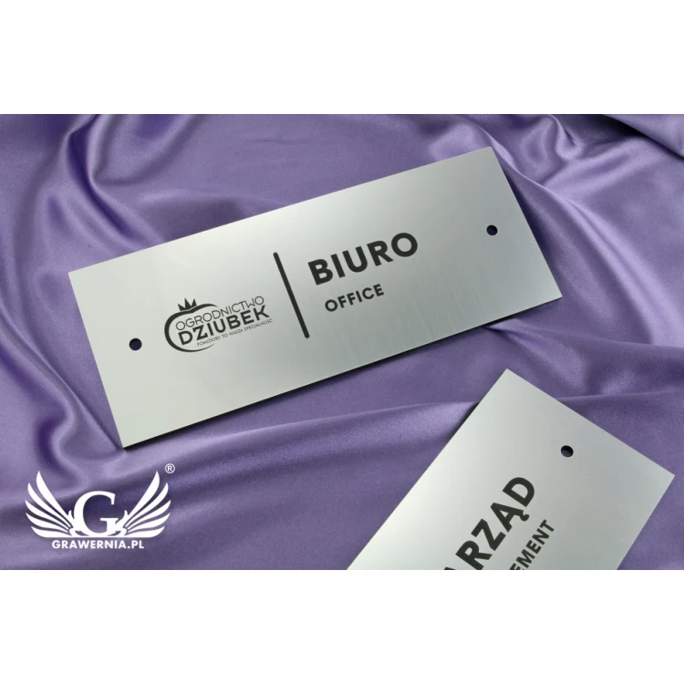 Information plaques for company and office - SZ091 - dim. 250x100mm
