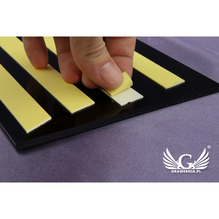 Information plaques for company and office with embossed logo - SZ098 - size 210x150mm