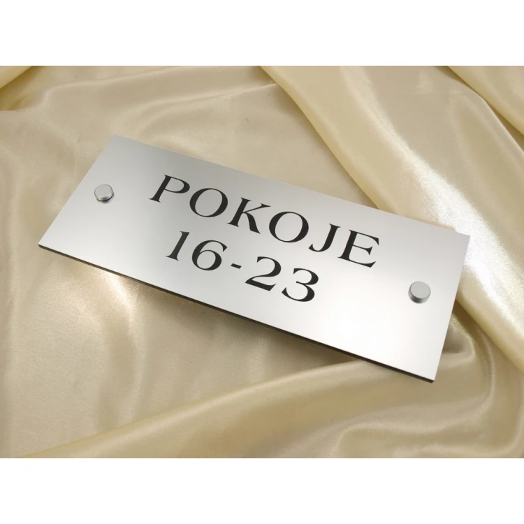 Information Plates - Rooms from to - SZ015a - dim. 250x100mm