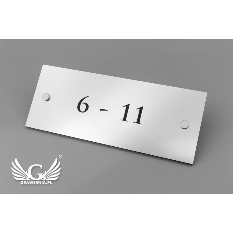 Information Plates - Rooms from to - SZ015a - dim. 250x100mm