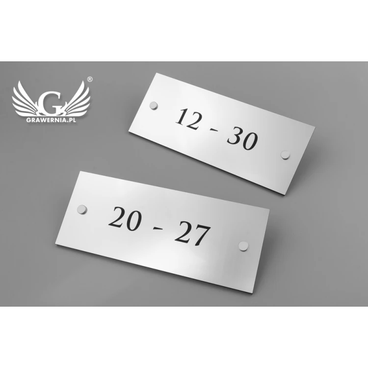Information Plates - Rooms from to - SZ015a - dim. 250x100mm