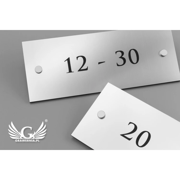 Information Plates - Rooms from to - SZ015a - dim. 250x100mm