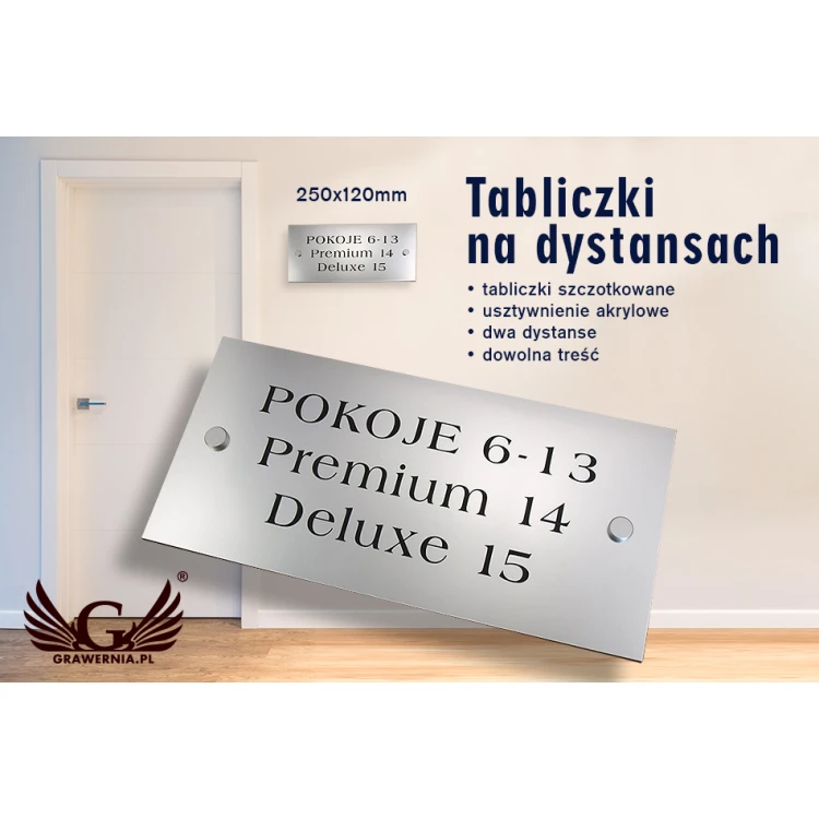 Information Plates - Rooms and Apartments - SZ016a - Size 250x120mm