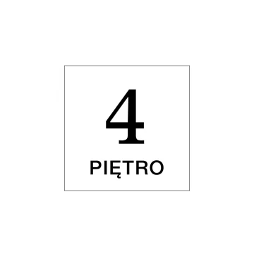 Floor Numbering - Plaque size 210x210mm - PVC - UV print - TAB171