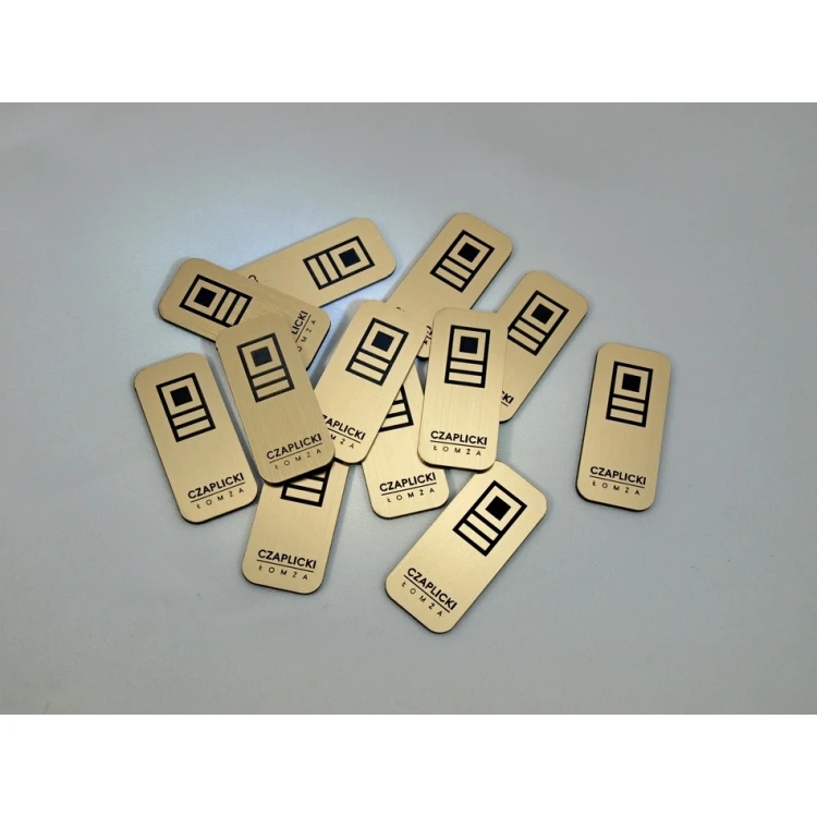 Small Gold and Silver Plates - Size 45x20mm