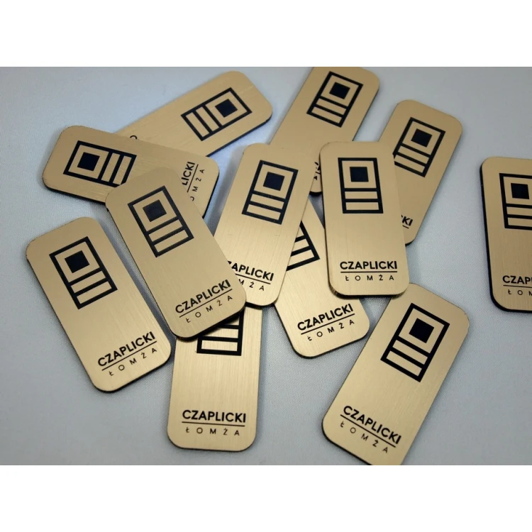 Small Gold and Silver Plates - Size 45x20mm