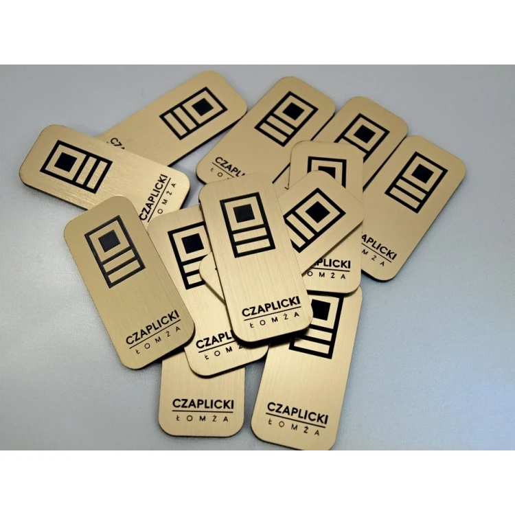 Small Gold and Silver Plates - Size 45x20mm