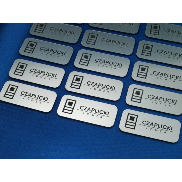 Small Gold and Silver Plates - Size 45x20mm