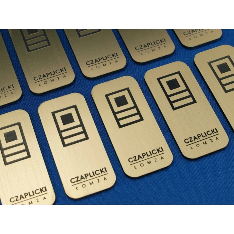 Small Gold and Silver Plates - Size 45x20mm