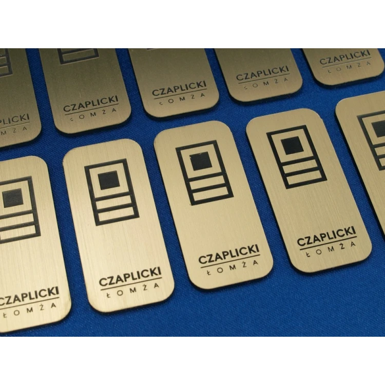 Small Gold and Silver Plates - Size 45x20mm