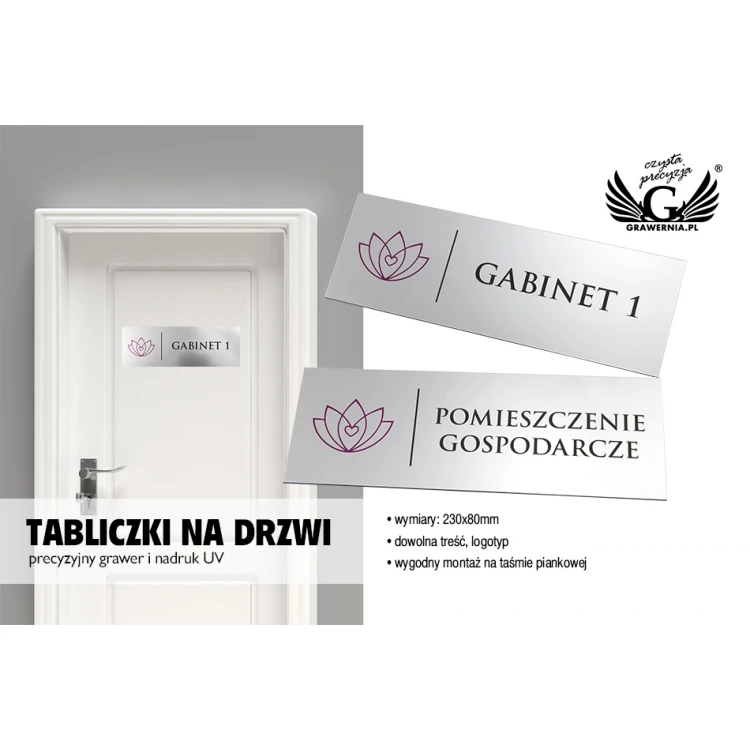 Office Plaques - size 230x80mm - SZ125