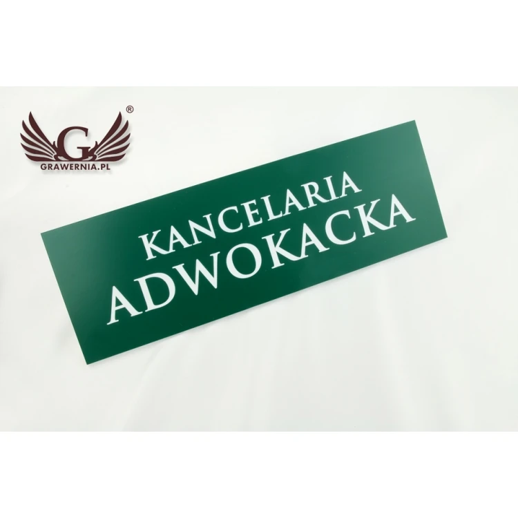 Laser Engraved Door Plates - Dark Green Laminate - Size 300x100mm