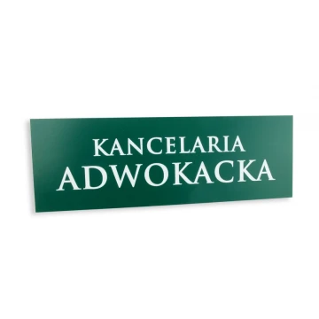 Laser Engraved Door Plates - Dark Green Laminate - Size 300x100mm