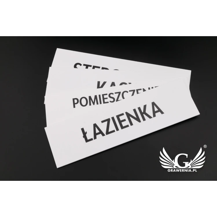 Door or Wall Plaques - PVC UV Print - Size 280x80mm - SZ128