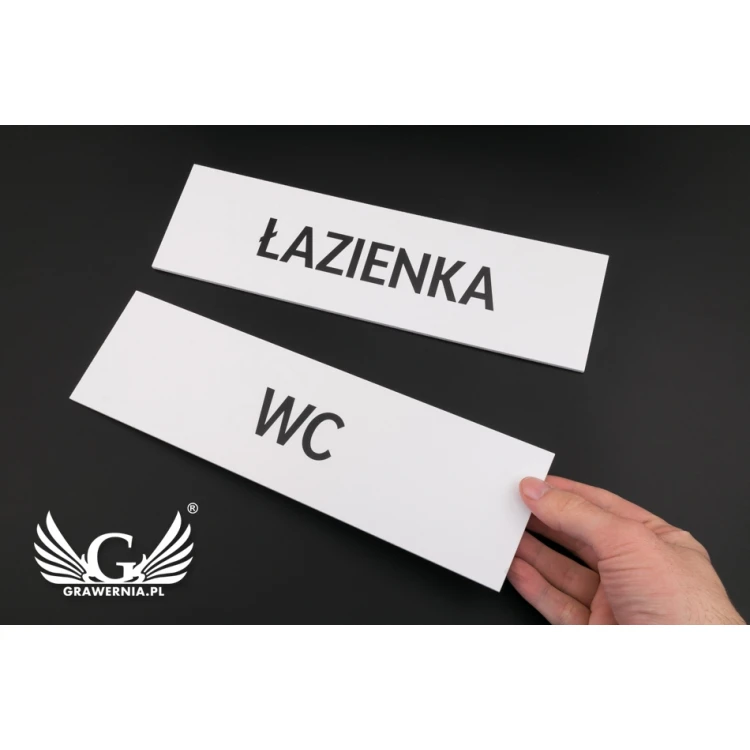 Door or Wall Plaques - PVC UV Print - Size 280x80mm - SZ128