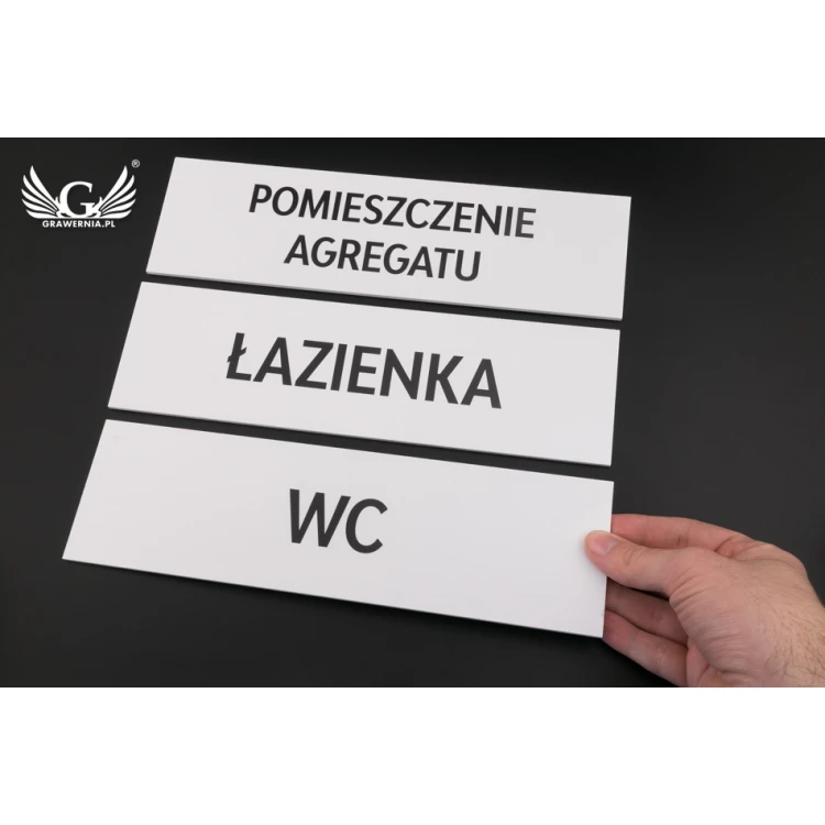 Door or Wall Plaques - PVC UV Print - Size 280x80mm - SZ128