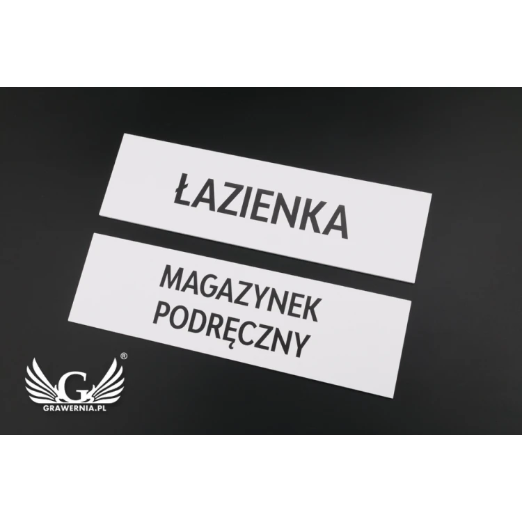 Door or Wall Plaques - PVC UV Print - Size 280x80mm - SZ128