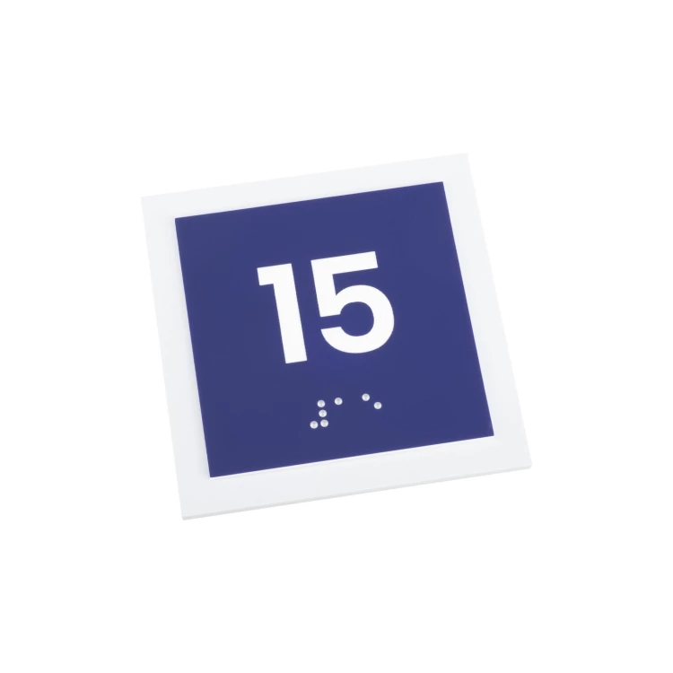 Door or Wall Plaques with Any Number - Size 74x74mm - TAB561