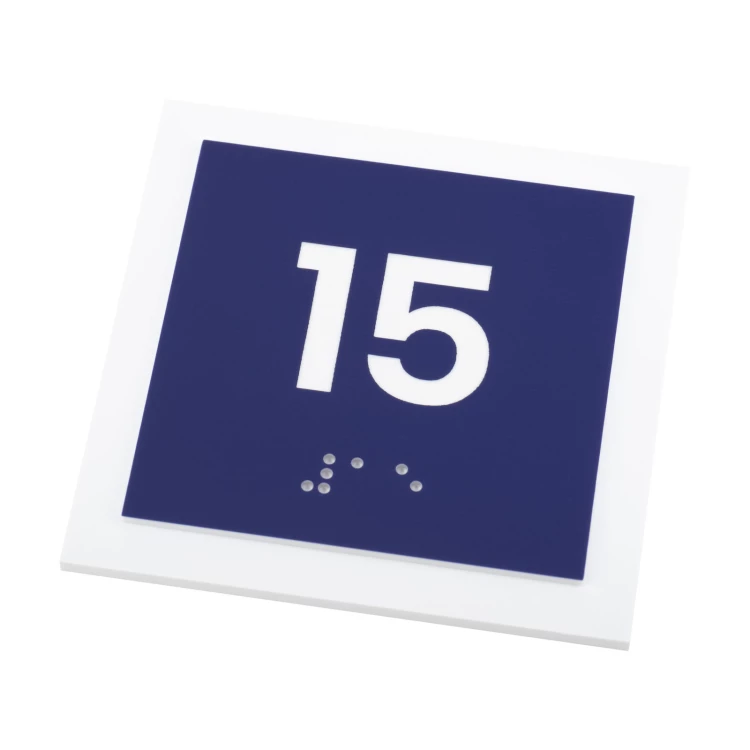 Door or Wall Plaques with Any Number - Size 74x74mm - TAB561