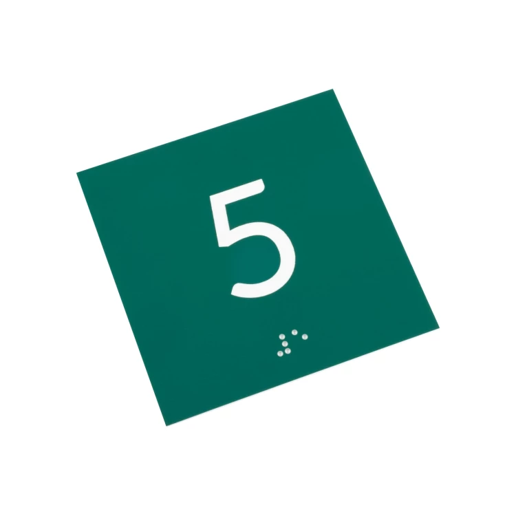Door or Wall Plaques with Any Number - Size 80x80mm - TAB566