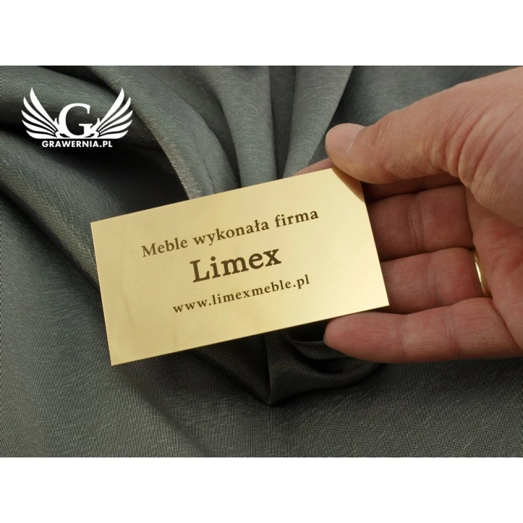 Information plates for product - size 90x50mm