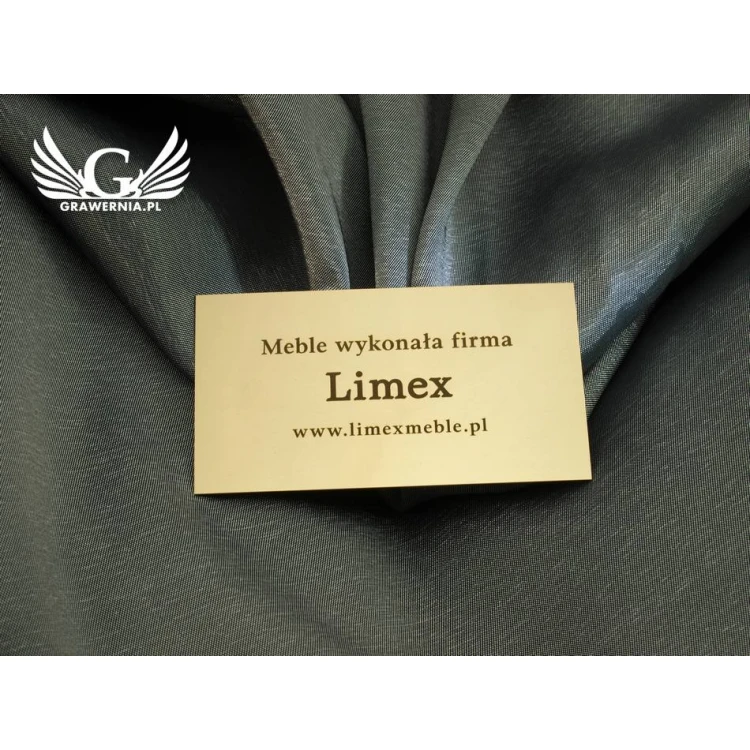 Information plates for product - size 90x50mm