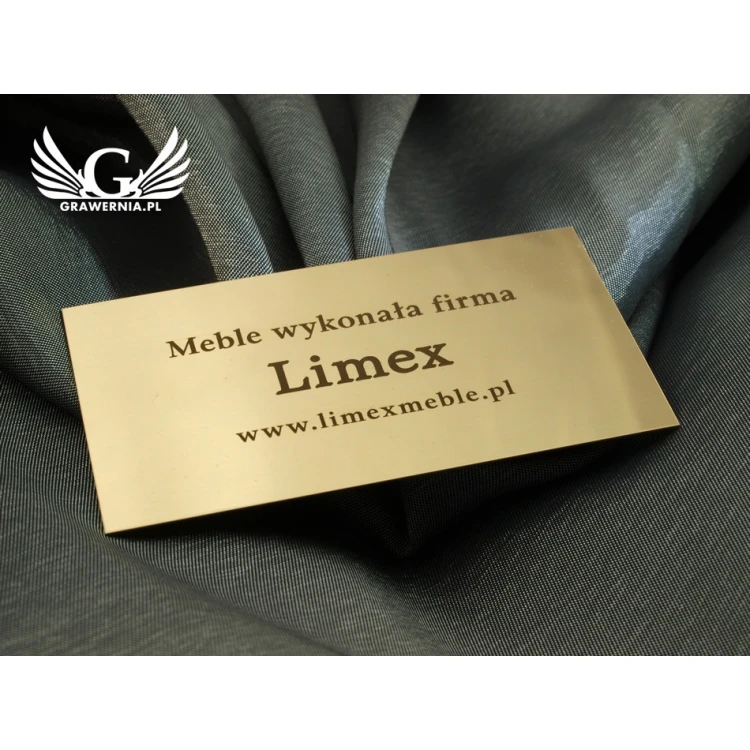 Information plates for product - size 90x50mm