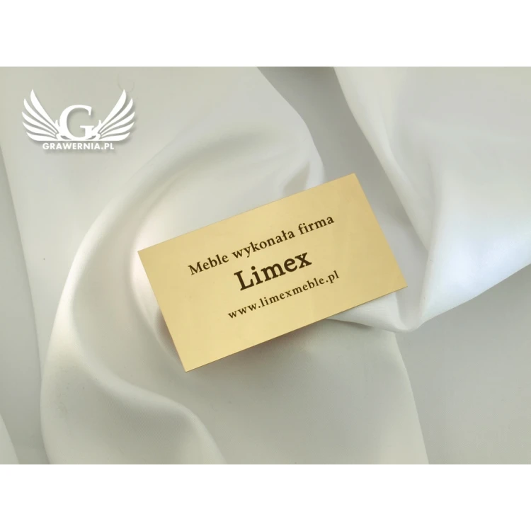 Information plates for product - size 90x50mm