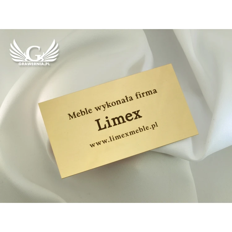 Information plates for product - size 90x50mm