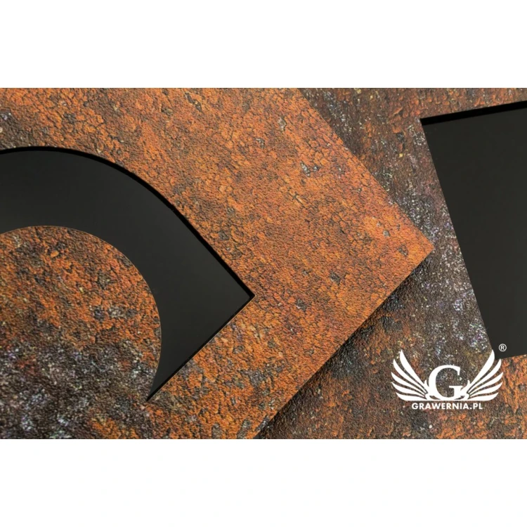 Toilet signs laminate textures cut through - acrylic base - dim. 120x120mm - TT028