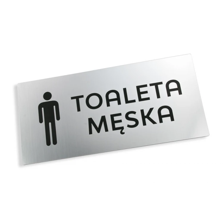 Toilet Signs - Silver or Gold Laminate - Size 320x150mm - TT037
