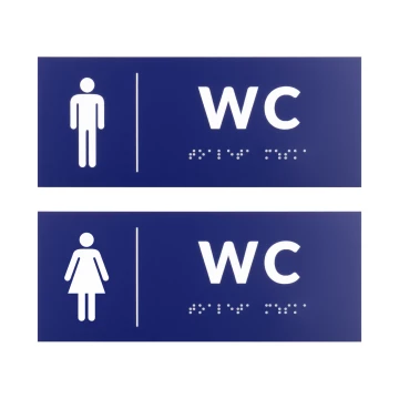 Engraving Laminate Toilet Signs - size 200x80mm - TT043