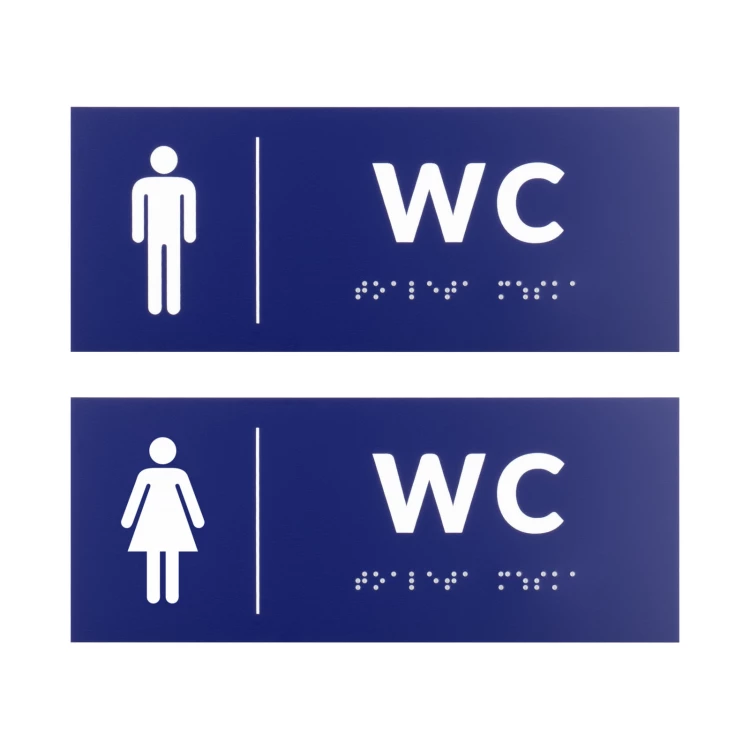 Engraving Laminate Toilet Signs - size 200x80mm - TT043