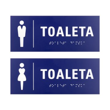 Engraving Laminate Toilet Signs - size 200x80mm - TT046